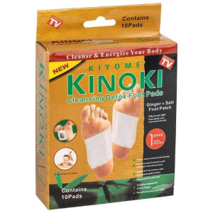 Пластырь на стопы для чистки лимфы, выведения токсинов KINOKI 5 пар