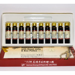 Маточне молочко з женьшенем Ginseng Royal Jelly Sanjing 10х10мл