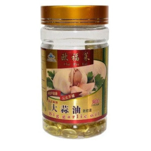 Чесночное масло Big garlic oil общеукрепляющее средство с аллицином Ou Fu Lai 200 капсул