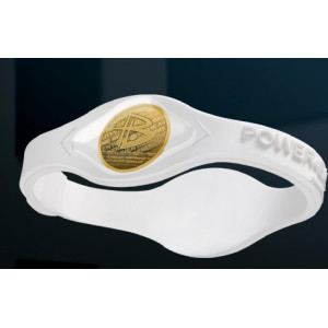 Браслет Power Balance с золотой голограммой турмалиновой Gold Hologram Silicone Wristband