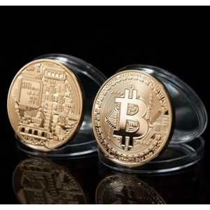 Монета Биткоин сувенирная