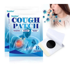 Пластырь от кашля и насморка зуда в горле и бронхиальной пневмонии Кох Cough Patch Sumifun, 8 шт