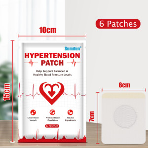 Пластырь от гипертонии и головной боли "Hypertension Patch Plaster" – быстрое облегчение и поддержка 6 шт