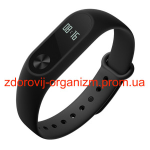 Турмалиновый фитнес-браслет Mi Band 2 Black
