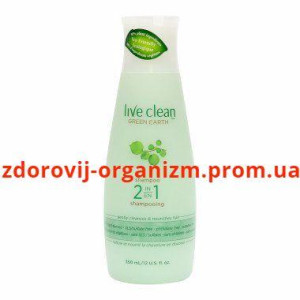 Шампунь-бальзам для волос "Зеленая Земля" Live Clean Green Earth Moisturizing Shampoo-Conditioner