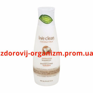 Шампунь "Экстра увлажнение" "Coconut Milk" увлажнение & питание Live Clean Coconut Milk Moisturizing Shampoo